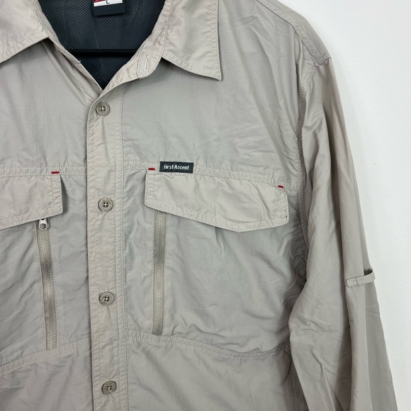 First Ascent Men's Tobago Long-Sleeve Hiking Shirt Sz L - Picture 5 of 14
